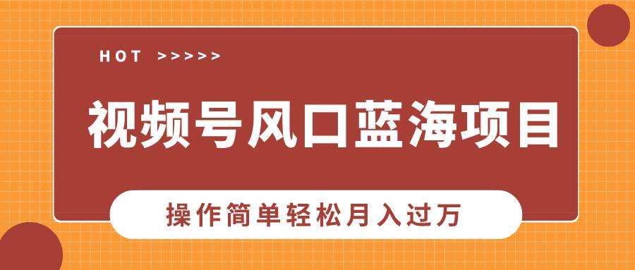 图片[1]-视频号风口蓝海项目，中老年人的流量密码，操作简单轻松月入过万-三玖社区