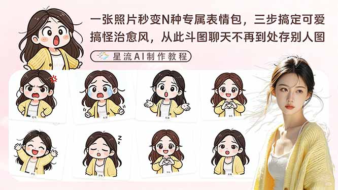 一张照片秒变N种专属表情包,三步搞定可爱搞怪治愈风,从此斗图聊天不再到处存别人图-百盟网