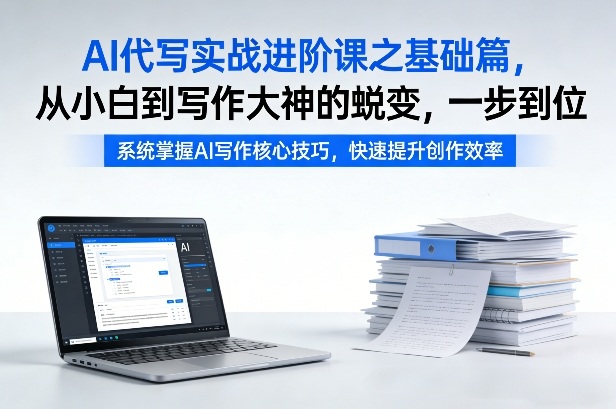 AI代写实战进阶课之基础篇,从小白到写作大神的蜕变,一步到位【揭秘】-百盟网