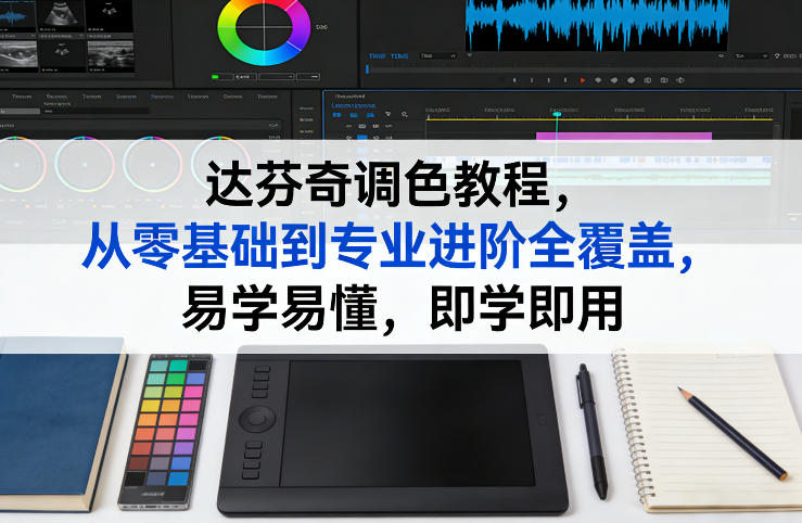 达芬奇调色教程,从零基础到专业进阶全覆盖,易学易懂,即学即用-百盟网