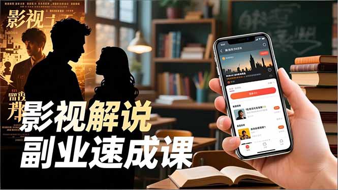 Tk影视解说副业速成课,软件安装、全流程实操、爆款预设,新手两周变现-百盟网