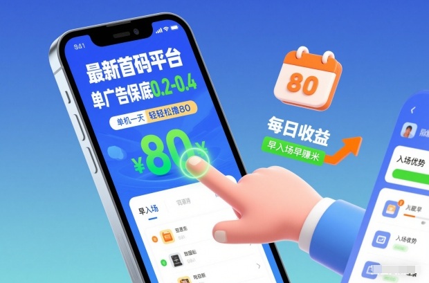 最新首码平台,单广告保底0.2-0.4,单机一天轻松撸80,早入场早賺米【揭秘】-百盟网