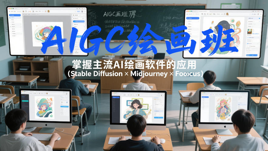 AIGC绘画班,掌握主流Ai绘画软件的应用(Stable Diffusion x Midjourney x Fooocus)-百盟网