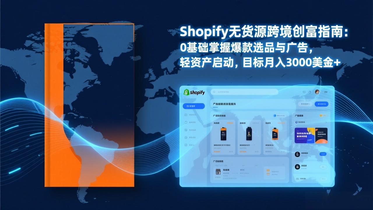 Shopify爆款打法实战:从选品到广告投放,复制爆款模型,驱动独立站月销售额破万刀-百盟网