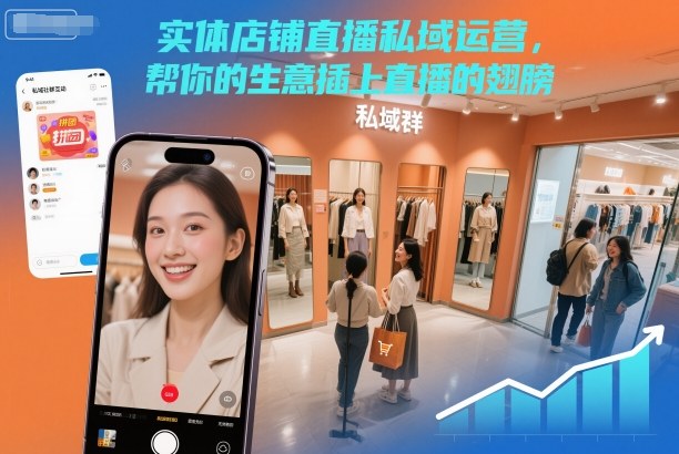 实体店铺直播私域运营,帮你的生意插上直播的翅膀-百盟网