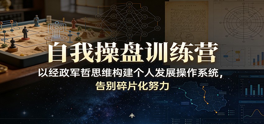 自我操盘训练营:以经政军哲思维构建个人发展操作系统,告别碎片化努力-百盟网
