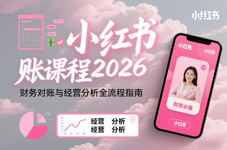 小红书对账课程2026,财务对账与经营分析全流程指南-百盟网