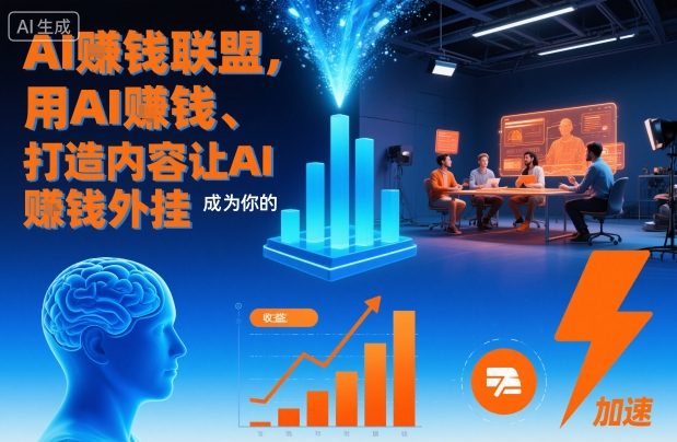 AI賺钱联盟,用AI賺钱、打造内容让AI成为你的賺钱外挂-百盟网