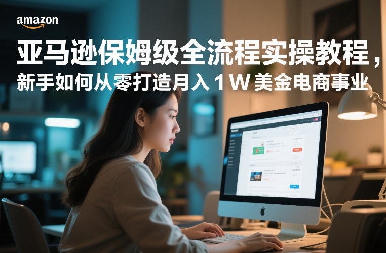 亚马逊保姆级全流程实操教程,新手如何从零打造月入1W美金电商事业-百盟网