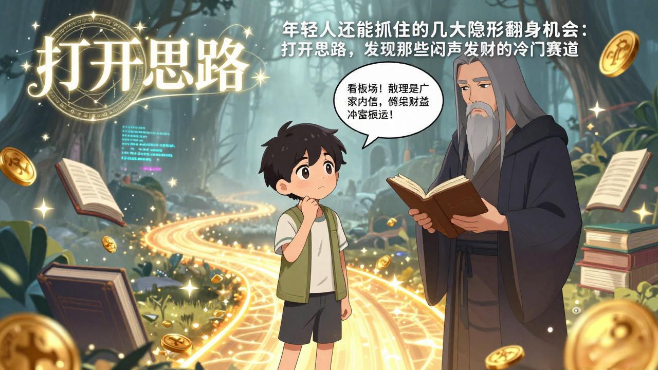 付费文1+2:年轻人还能抓住的几大隐形翻身机会:打开思路,发现那些闷声发财的冷门赛道-百盟网