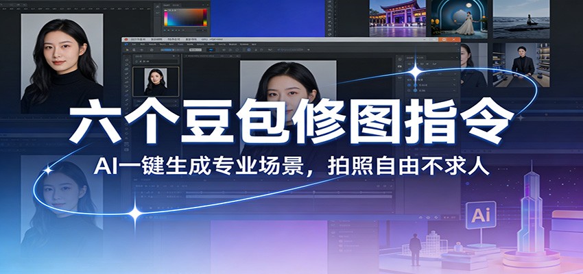 六个豆包修图指令:AI 一键生成专业场景,拍照自由不求人-百盟网