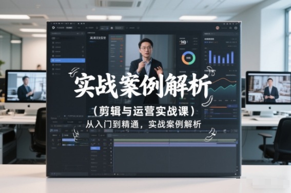 剪辑与运营实战课,从入门到精通,实战案例解析(更新2026)-百盟网
