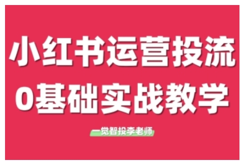 小红书运营投流,小红书广告投放从0到1的实战课,学完即可开始投放(更新26年)-百盟网